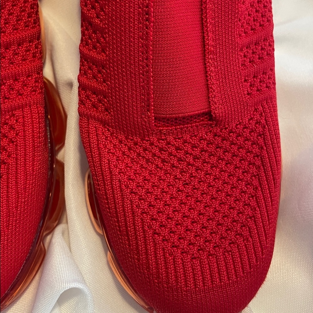 Vibrant Red Slip-On Sneakers - Picture 5 of 8